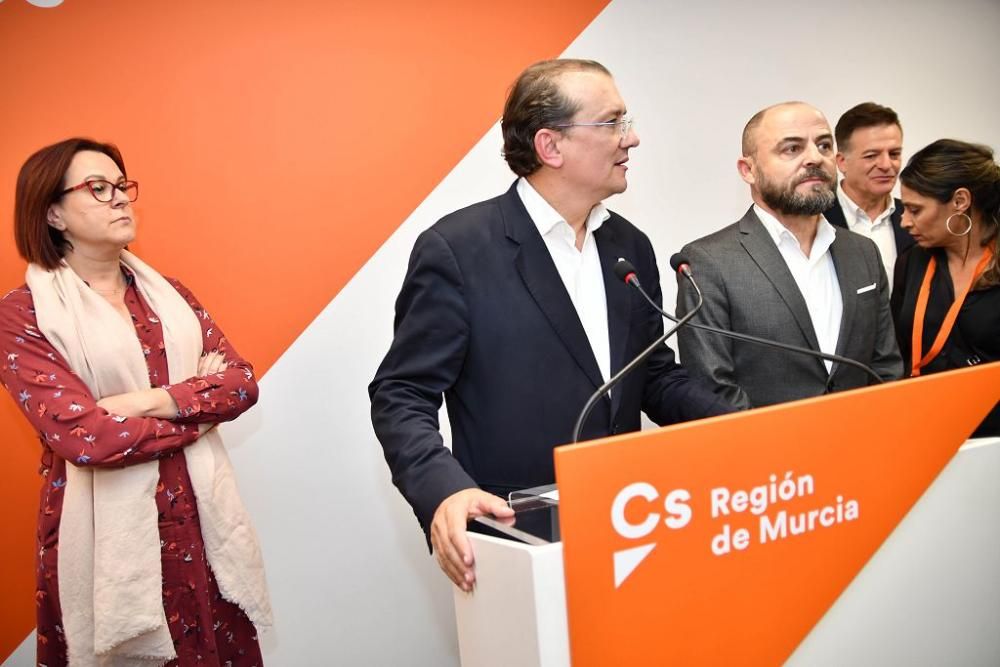 La jornada del 10-N, en la sede de Ciudadanos en Murcia