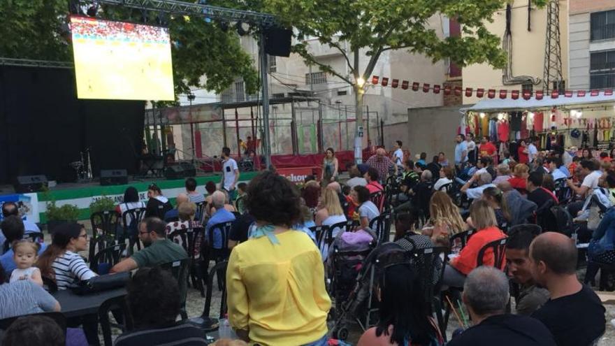 La pantalla gigante de la Feria Andaluza