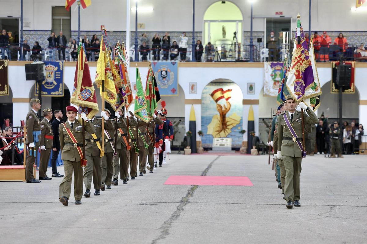 Homenaje de las Fuerzas Armadas y Guardia Civil a las Fallas de València de 2024