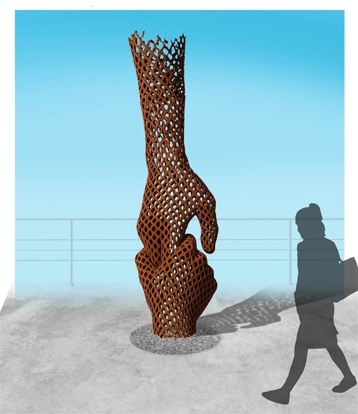 La escultura que se instalará sobre el puente