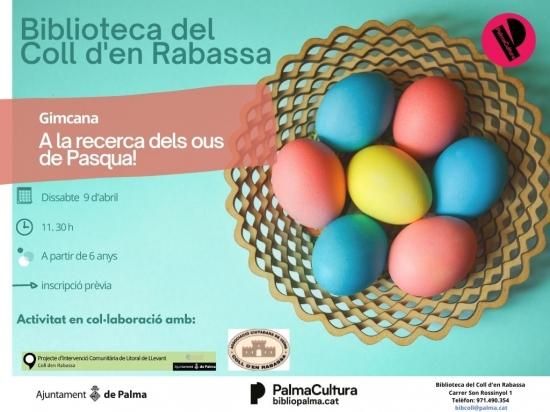 Gincana “A la recerca dels ous de Pasqua!” en la Biblioteca del Coll d&#039;en Rabassa