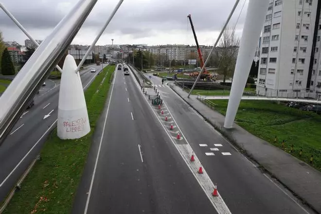 Nuevo corte de tráfico en el enlace de la avenida de San Cristóbal con Alfonso Molina