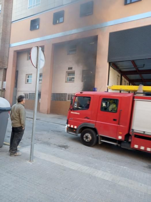 Incendi a l'hospital de Manresa.