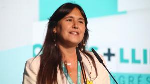 La hasta ahora presidenta de Junts, Laura Borràs, en el congreso de Junts