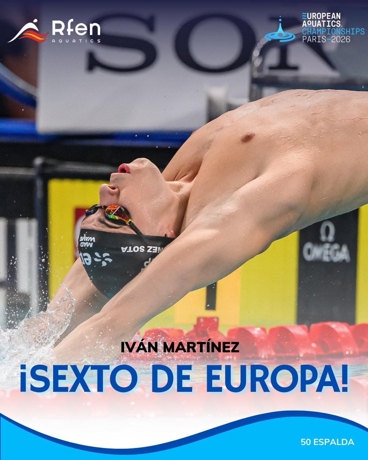 Iván Martínez, sexto del mundo