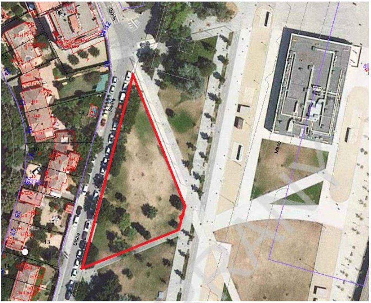 Una imatge de l’espai on s’ubicarà aquest nou parc d’esbarjo per a gossos.