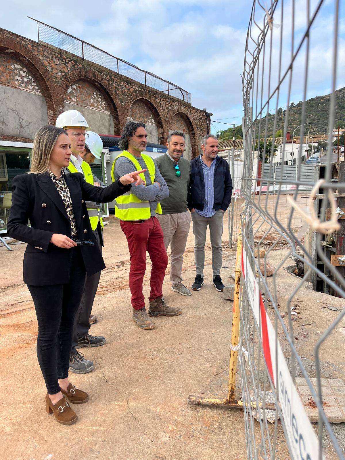 La alcaldesa, Tania Baños, ha encabezado la visita.