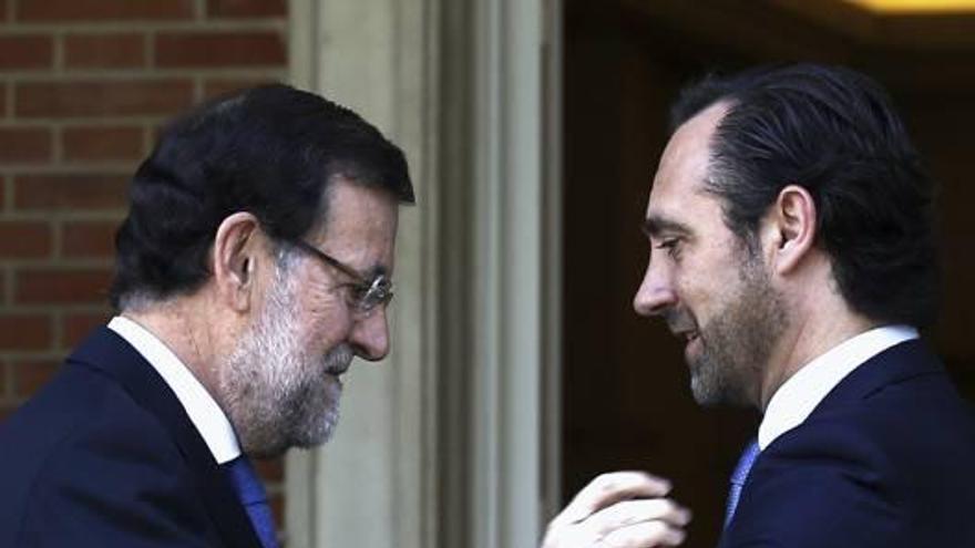 El president Bauzá y el presidente Rajoy, ayer, en Moncloa.