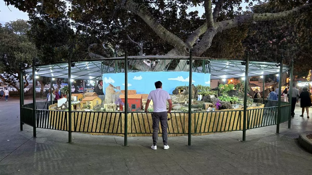 Así es el primer belén de alma canaria en el parque San Telmo