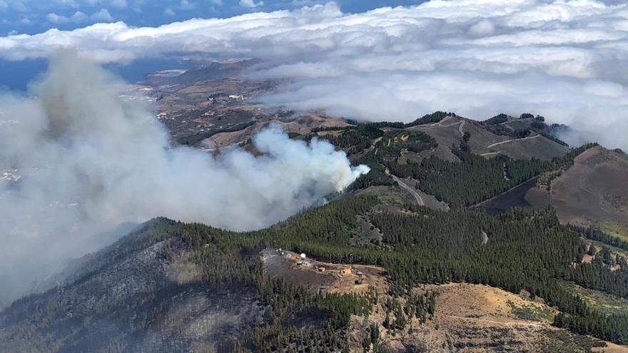 La consecuencias del incendio, desde las alturas