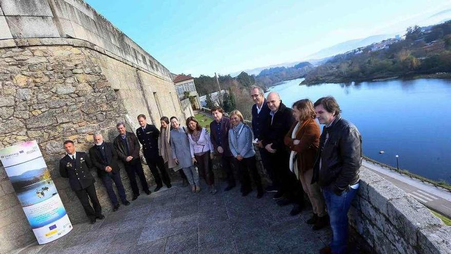 Presentación del proyecto Interreg V España-Portugal, ayer, en Salvaterra. // A. Hernández