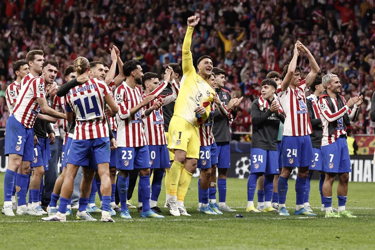 El Atlético celebra el pase a semifinales