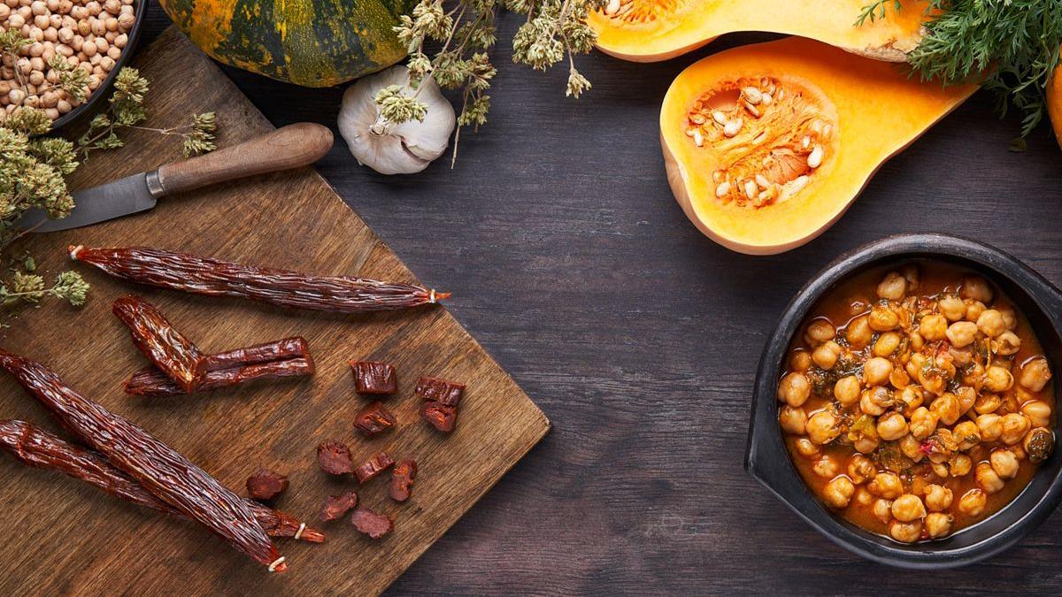 El calabizo, un chorizo vegano elaborado con calabaza