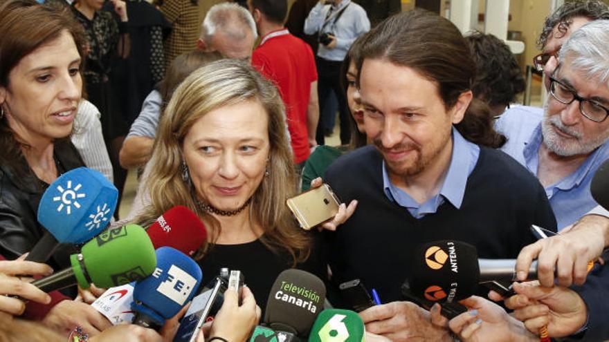 Pablo Iglesias califica de &quot;ejemplar&quot; el comportamiento de Victoria Rosell