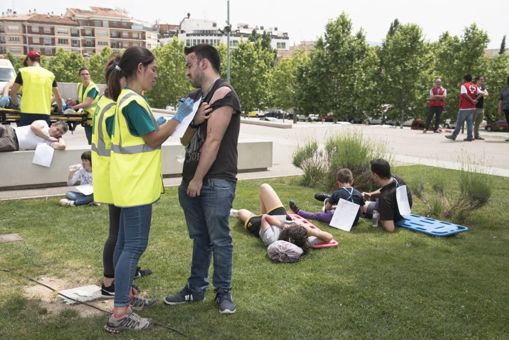 Simulació d'emergència a la FUB