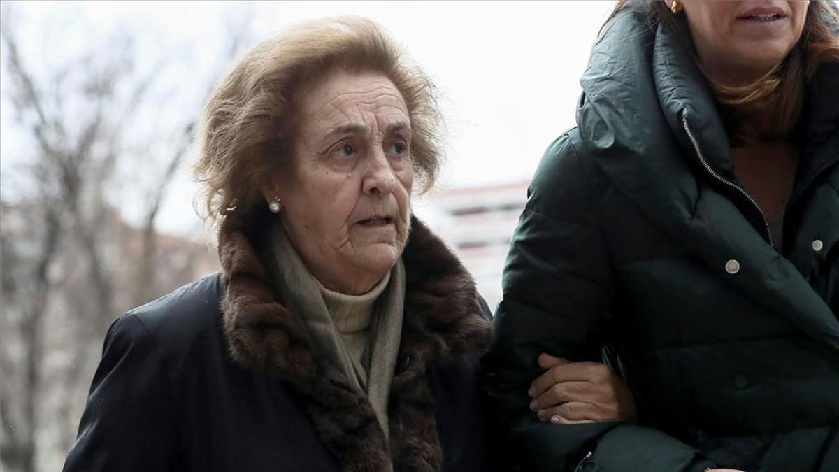 María Teresa Rivero, acudiendo al juicio como acusada en 2018
