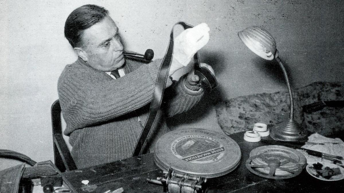 El surienc Ramon Biadiu, cineasta, documentalista i pioner del cinema català.