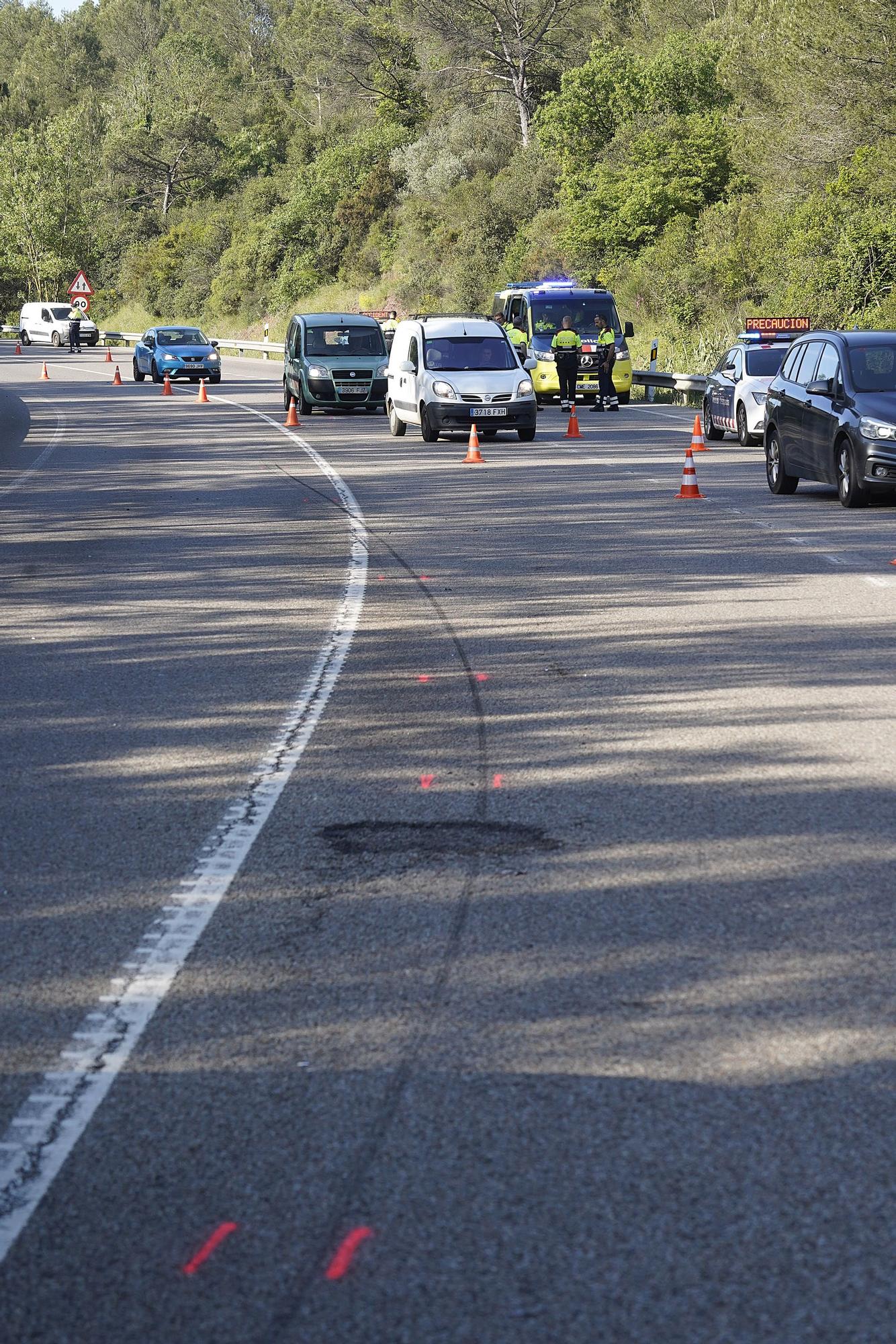 Accident de trànsit amb 4 ferits a la variant de Girona