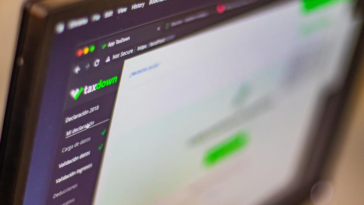 La plataforma de TaxDown para elaborar la declaración de la renta