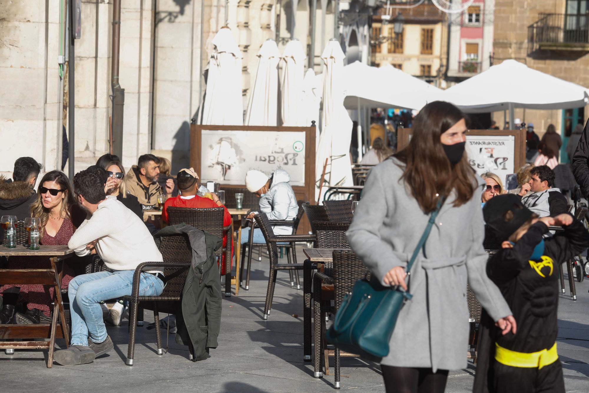 El domingo de Antroxu en Avilés: perros y coches, disfrazados