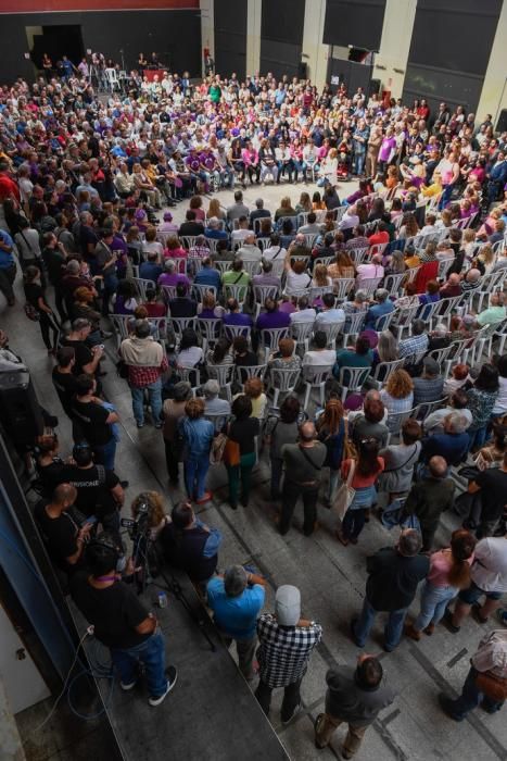 CANARIAS Y ECONOMIA. EDIFICIO MILLER. LAS PALMAS DE GRAN CANARIA. Mitin dePodemos con Irene Montero en el Edificio Elder del Parque Santa Catalina  | 31/03/2019 | Fotógrafo: Juan Carlos Castro