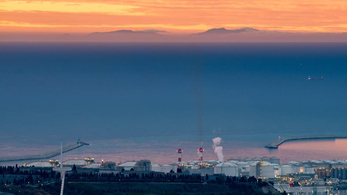 Mallorca vista desde Barcelona.
