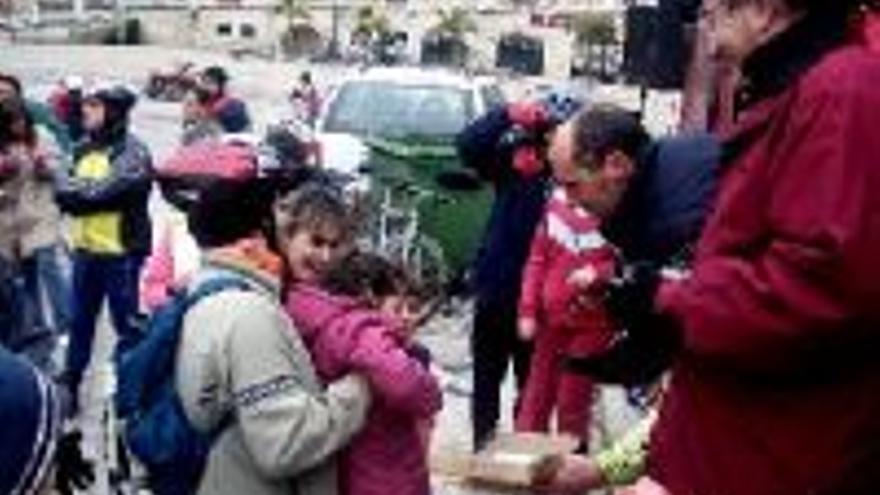 130 ciclistas participan en la marcha Padre e Hijo