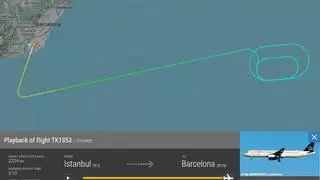 Un avión de Turkish Airlines aterriza de emergencia en el aeropuerto de Barcelona por una amenaza de seguridad