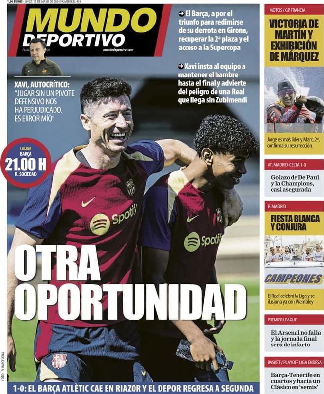 Las portadas de los diarios deportivos de hoy, lunes 13 de mayo