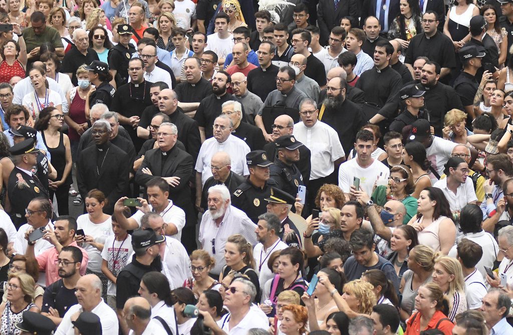 Romería de Murcia: Misa previa y primer tramo del recorrido