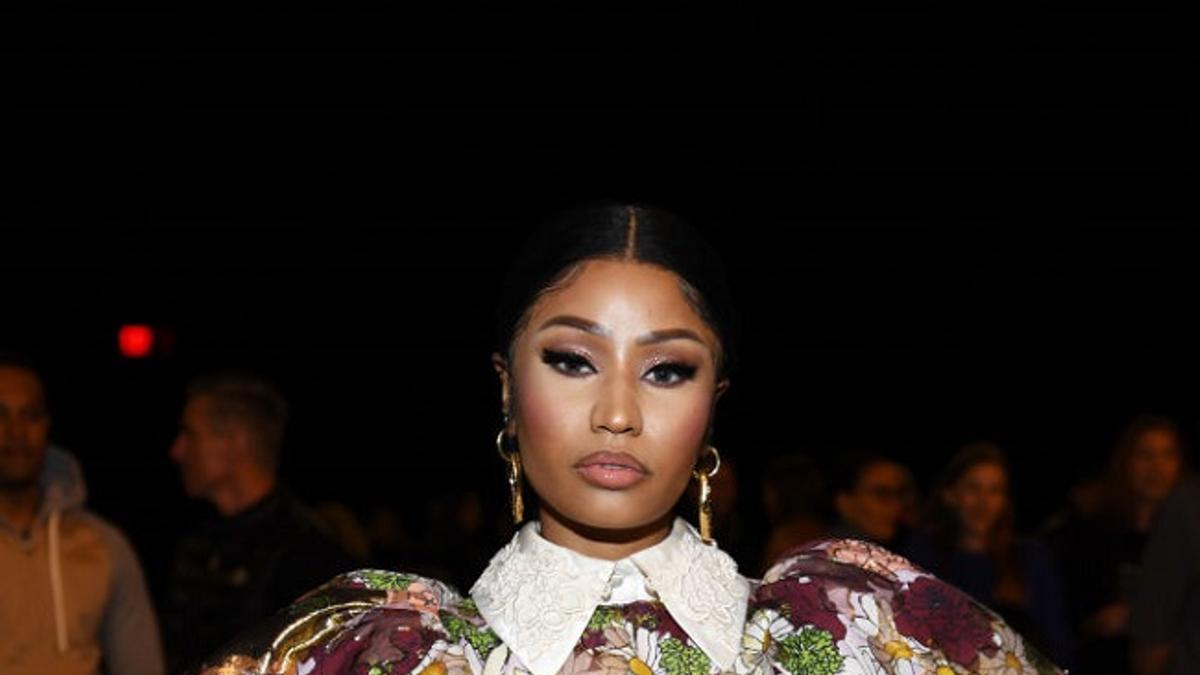 La cantante Nicki Minaj en el desfile de Otoño 2020 de Marc Jacobs, durante la Semana de la Moda de Nueva York