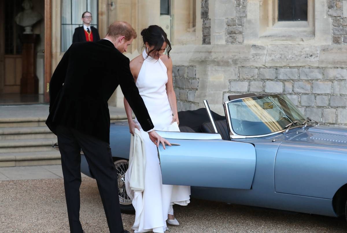 El segundo 'look' de Meghan Markle y el príncipe Harry para a su fiesta tras la ceremonia de boda