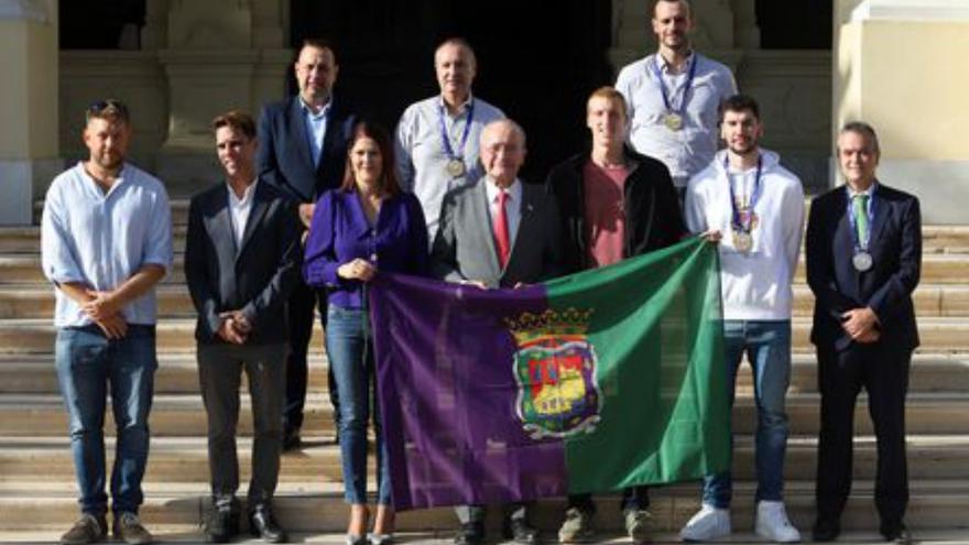 Los campeones, en el Ayuntamiento.