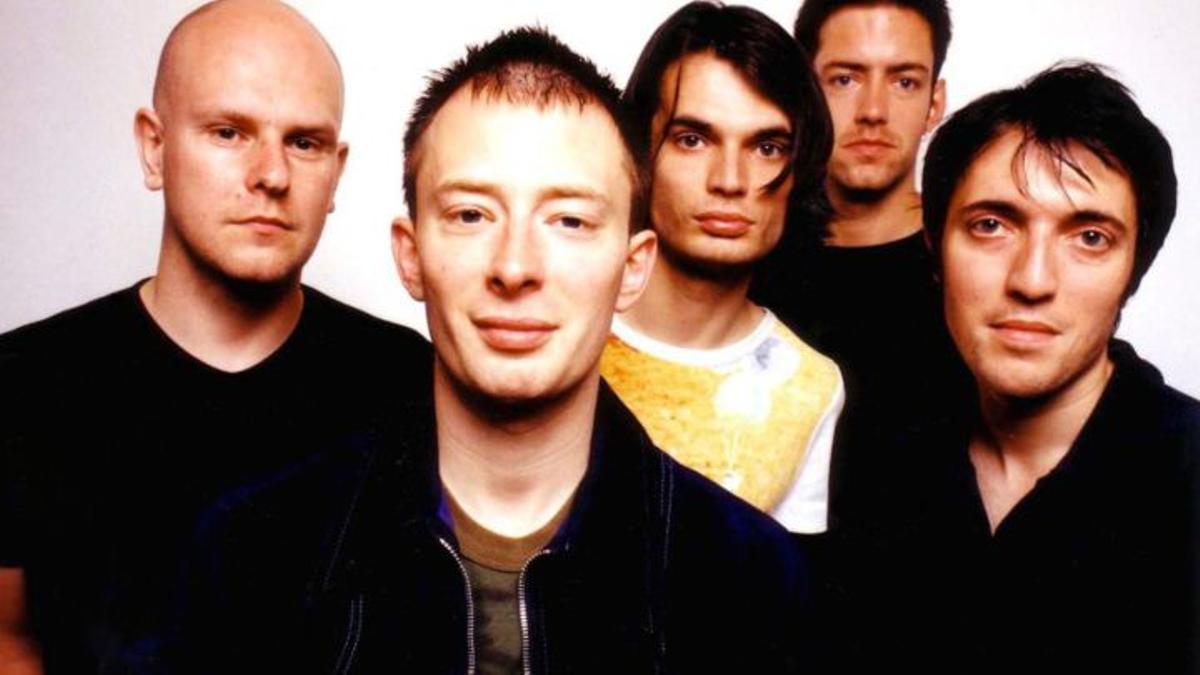 Radiohead en sus inicios.