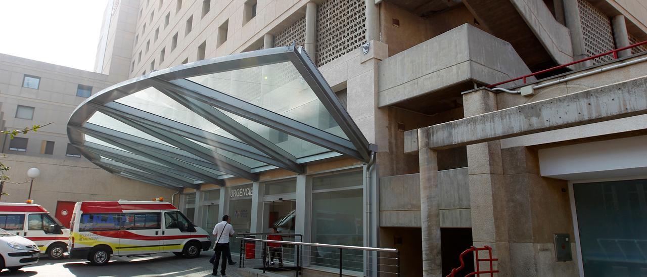 Urgencias del Hospital D. Peset, donde ha aumentado la presión de ingresos.