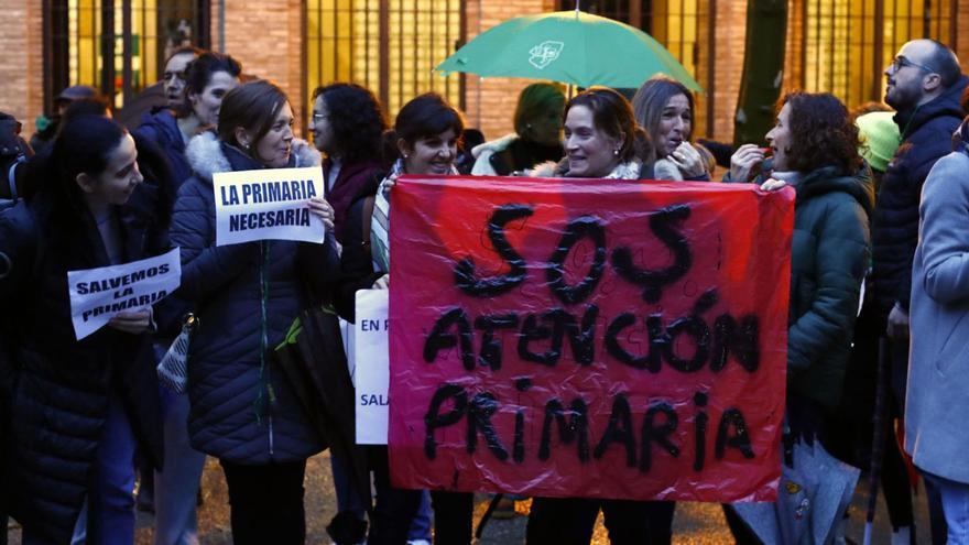 Protesta de los médicos de Atención Primaria, en diciembre de 2022. | JAIME GALINDO