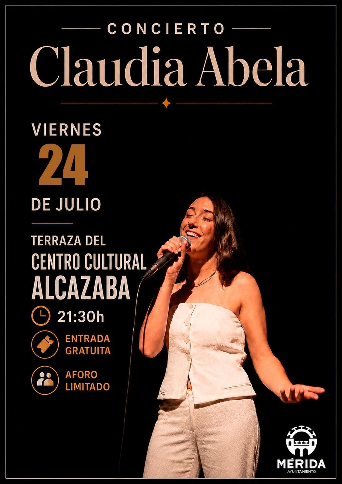 Concierto de Claudia Abela en Mérida.