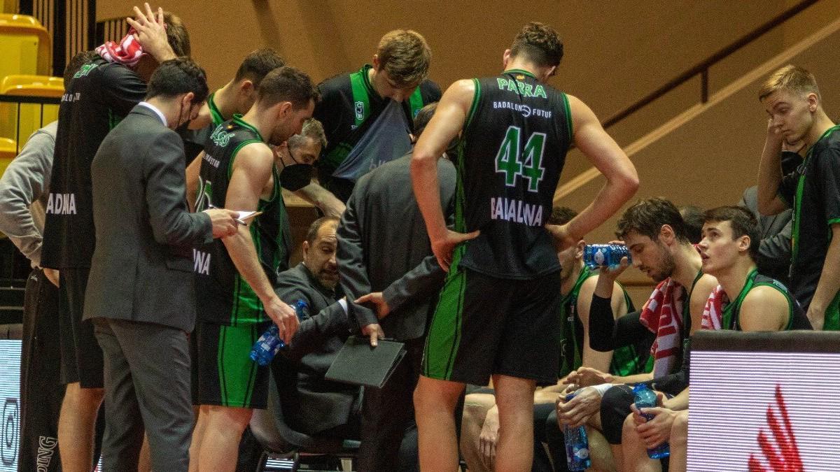 El Joventut, en un tiempo muerto, en el duelo ante el Mónaco