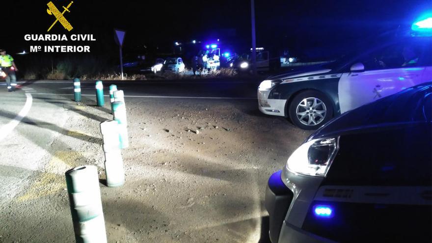 Provoca un accidente en La Manga conduciendo ebrio y en sentido contrario