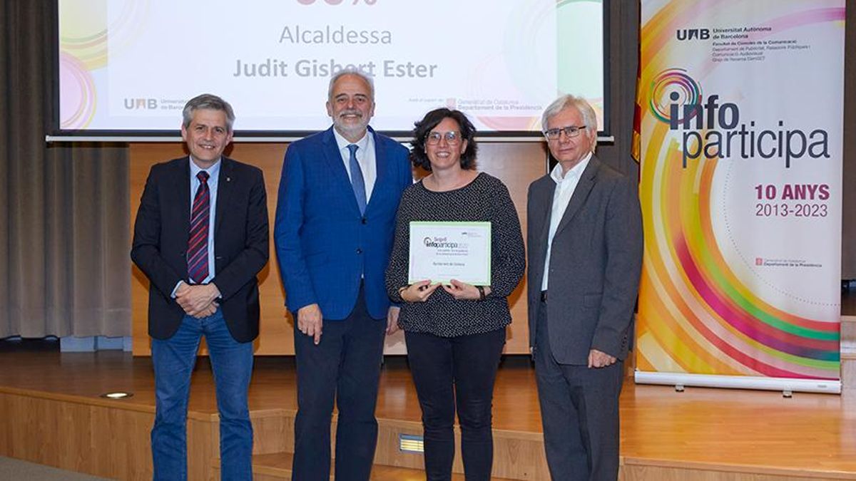 Judit Gisbert amb Javier Lafuente, David Rodríguez i Armand Balsebre