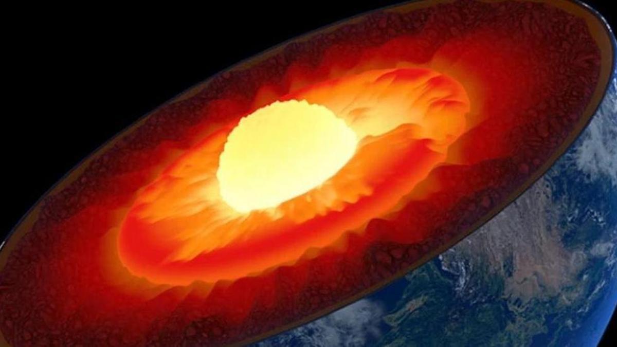 El núcleo interno de la Tierra está hecho principalmente de hierro sólido, y puede girar por separado con respecto a las partes exteriores del planeta.