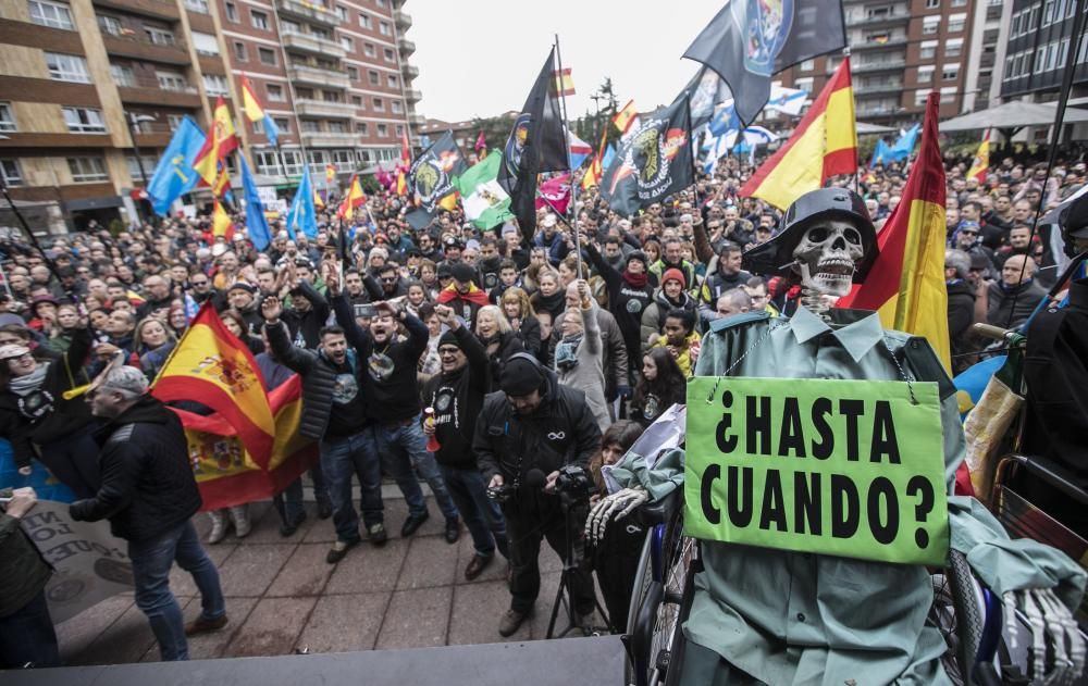 Manifestación policias en Oviedo