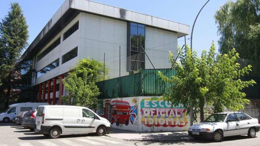 Patio exterior en el que se construirá el nuevo espacio para la Escola de Idiomas. // Jesús Regal