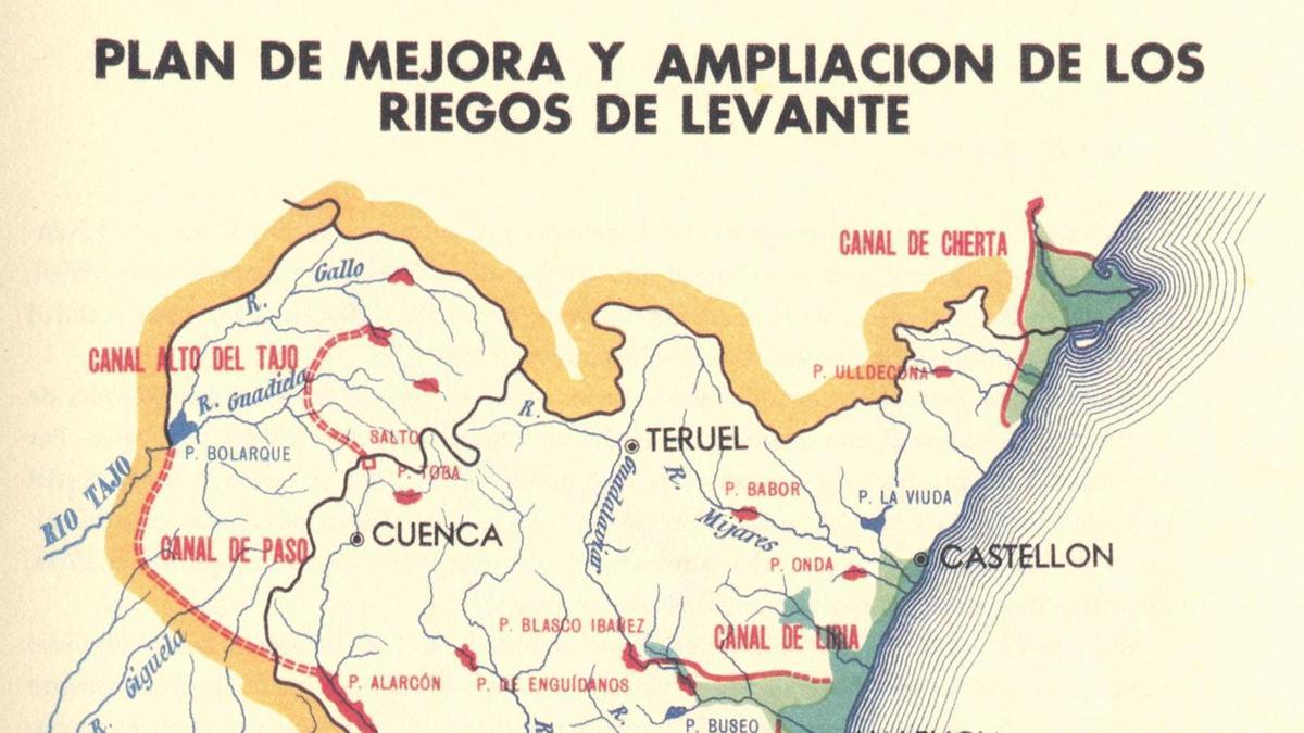 El Plan de Mejora y Ampliación de los Riegos de Levante fue asunto capital en la conferencia de Manuel Lorenzo Pardo y pieza maestra del I Plan Nacional de Obras Hidráulicas (1933).