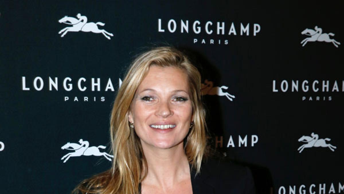 Kate Moss en la inauguración de Longchamp en París