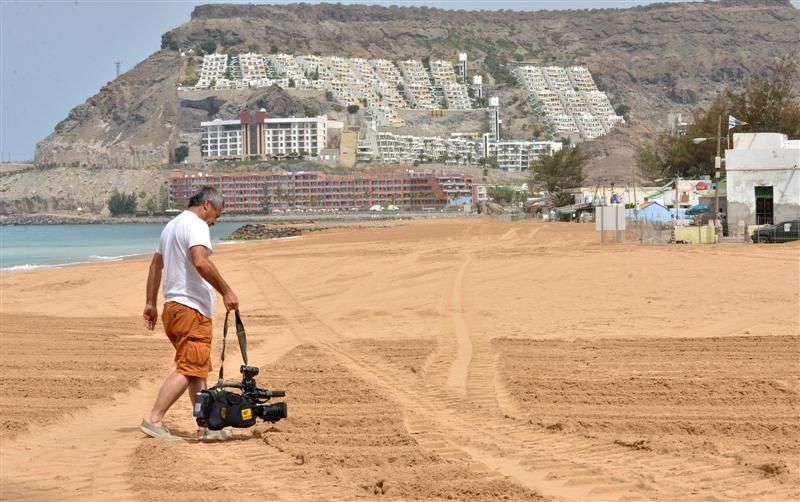 Visita de la Feht a la nueva Playa de Anfi Tauro