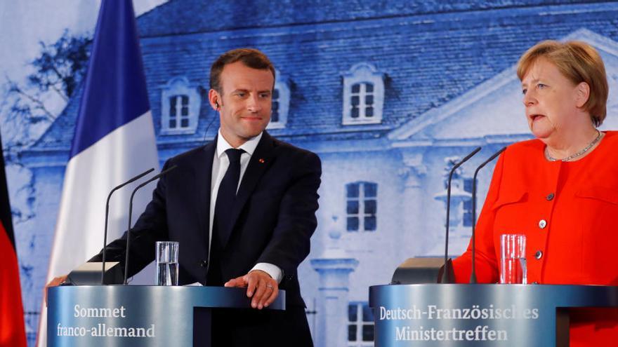 Macron i Merkel en una imatge d&#039;arxiu