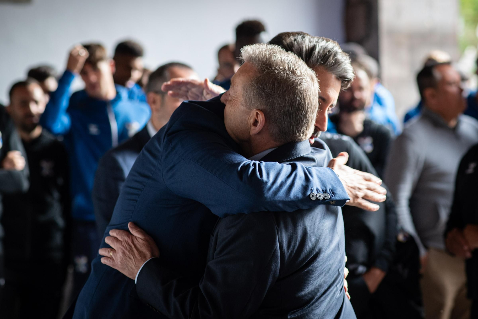 Recepción al CD Tenerife B en el Ayuntamiento de La Laguna