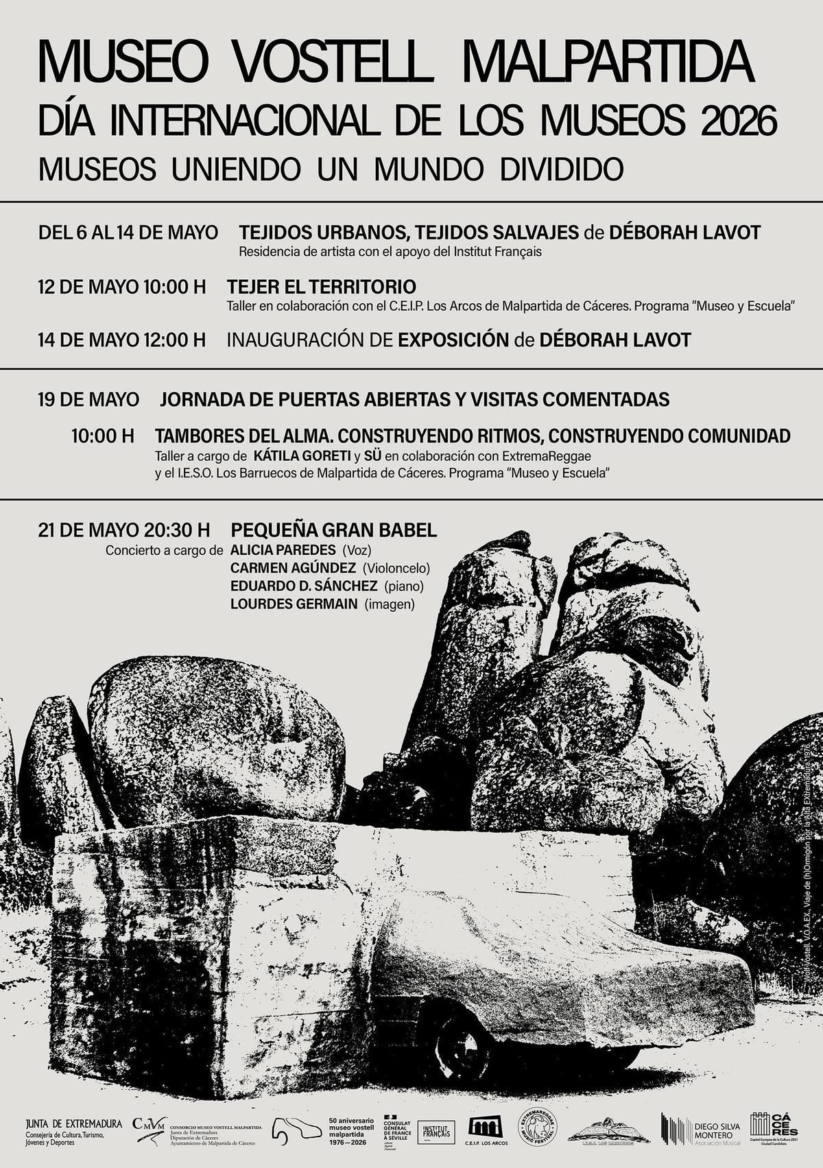 Cartel de la programación del Día Internacional de los Museos 2026.