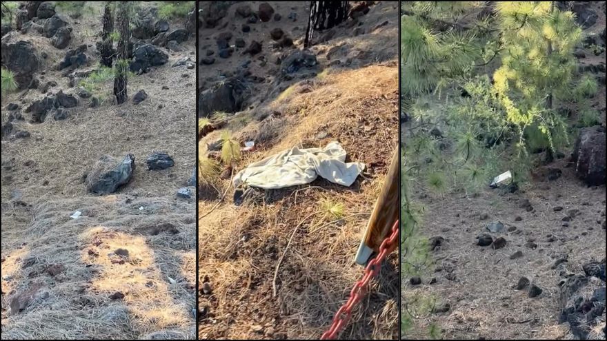 Falta de conciencia medioambiental: el monte de Tenerife aparece nuevamente lleno de basura
